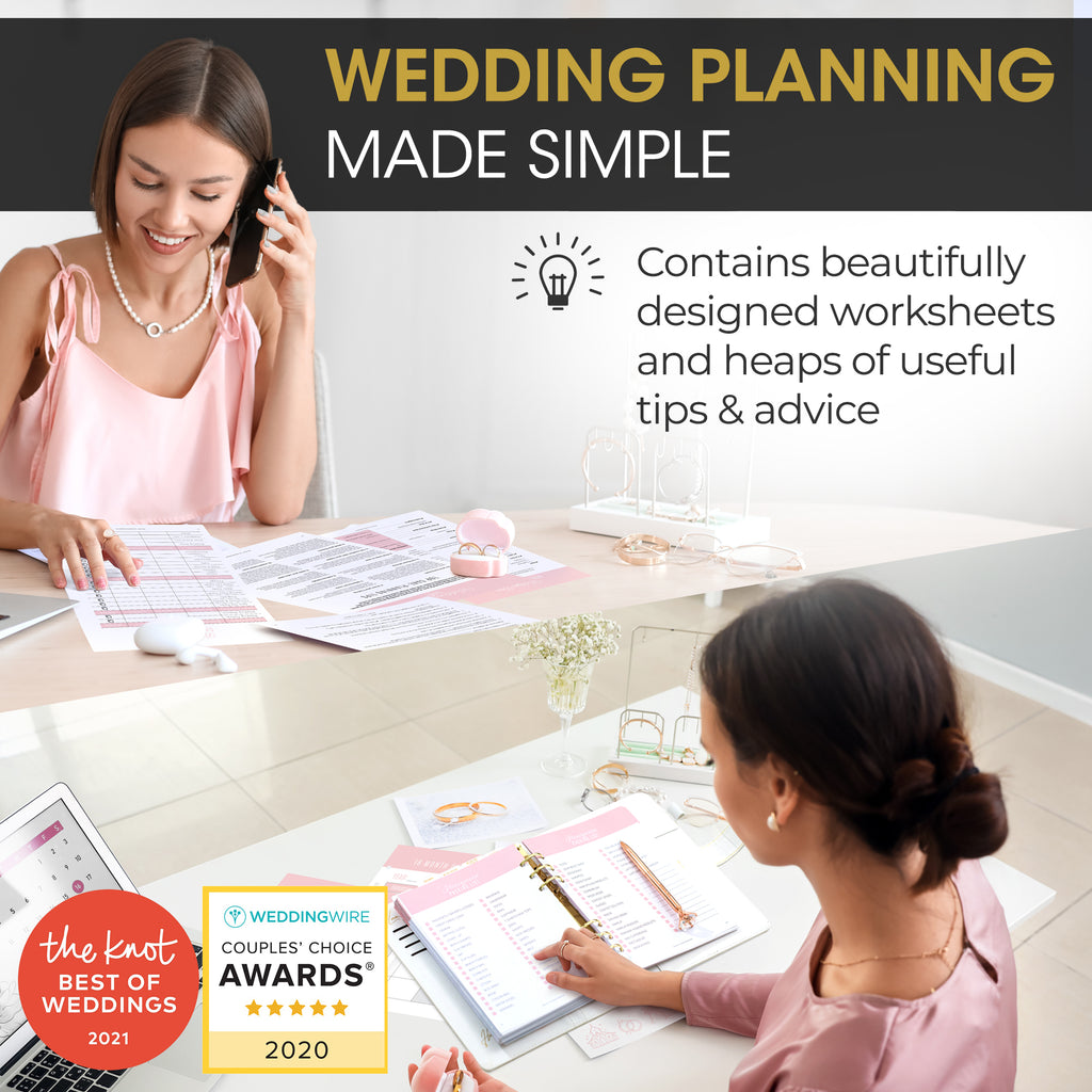 2024-2025 Complete 180 Pages Wedding Planner Book and Organizer for The  Bride, Hardcover Wedding Planning Book, Engagement Gifts for Couples, Keep